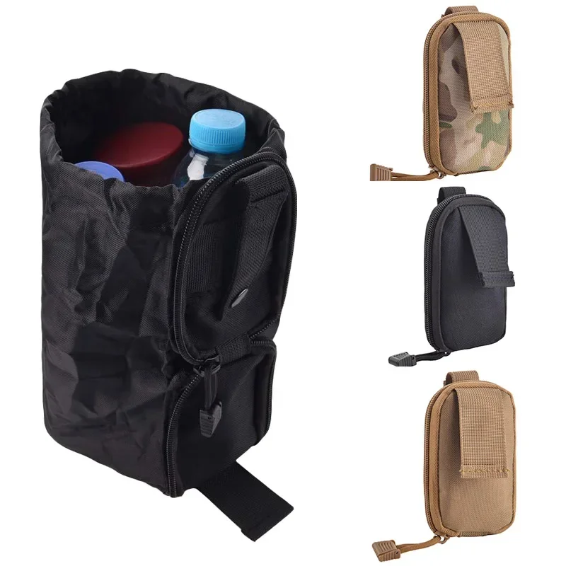 Bolsa táctica plegable Molle, accesorios de caza, bolsa para acampar al aire libre, bolsa de cintura colgante, paquete de cinturón