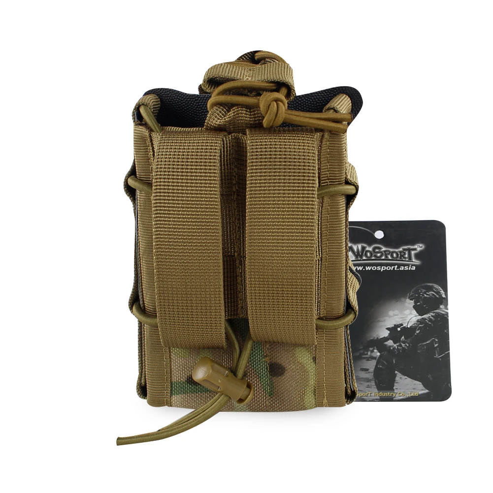 Bolsa magnética de doble capa 1000D Molle para M4, M14, M16, AR15, G36, Airsoft, caza, tiro, soporte magnético superior abierto - imagen 5