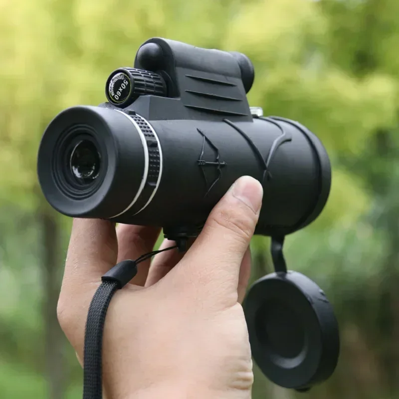 Telescopio Monocular potente 50x60, binoculares portátiles, telescopio de largo alcance para caza y Camping con trípode, Clip para teléfono - imagen 2