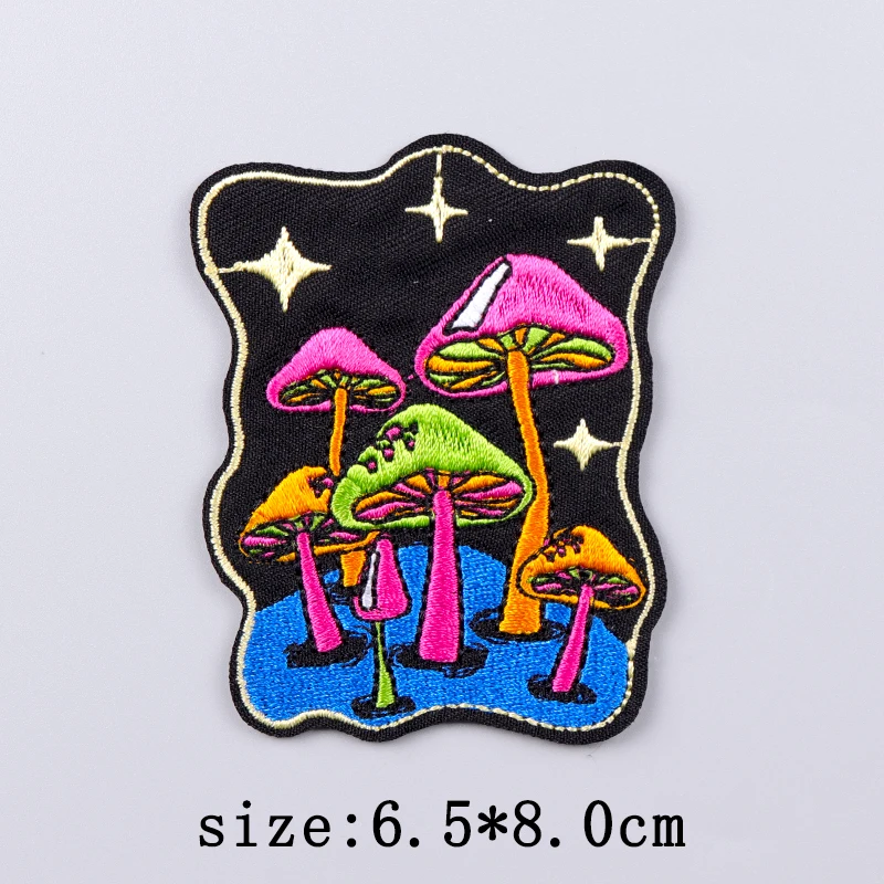 Parche de setas para planchar, parches para ropa, parches bordados mágicos para ropa, parche Fusible para ropa, pegatinas con gancho - imagen 3