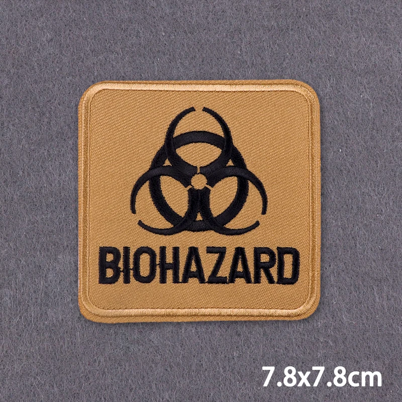 Parches termoadhesivos para planchar para ropa, parches bordados para ropa, DIY, señal de advertencia, parche Fusible - imagen 5