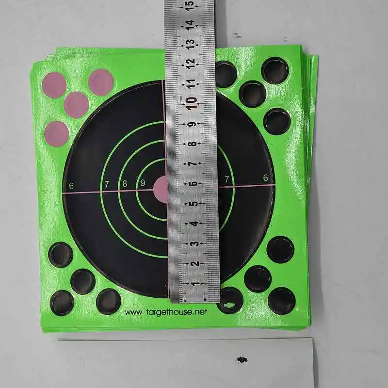 Objetivo de papel de 4,2 pulgadas y 11cm, paquete de 25 piezas, pegatina de dardo para tiro, papel para entrenamiento de Airgun BB - imagen 3