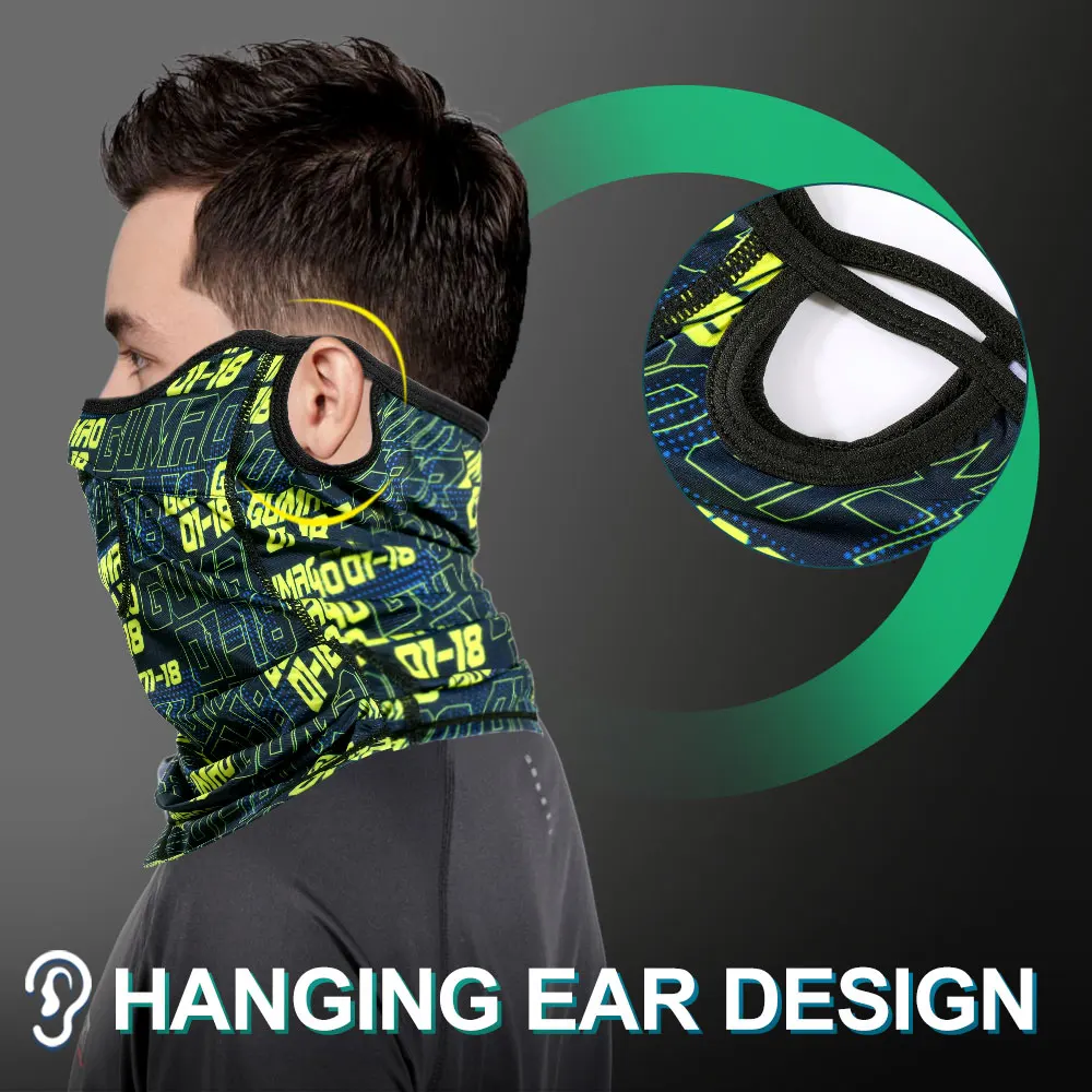 Máscara facial de ciclismo, Bandana de protección solar a prueba de viento, bufanda transpirable, pasamontañas deportivo para el cuello, equipo para bicicleta de montaña MTB - imagen 4