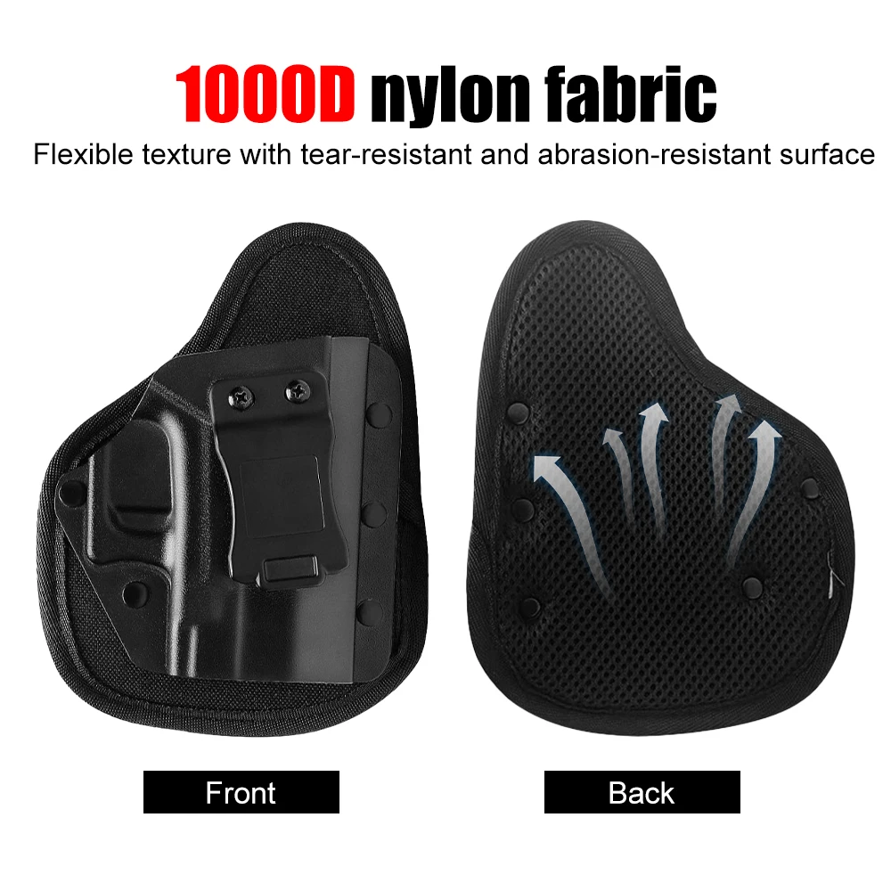 Funda para pistola táctica, funda para pistola de transporte oculta de liberación rápida con Clip para cinturón para accesorios de caza G17 G19 G26 1911 M9 - imagen 4