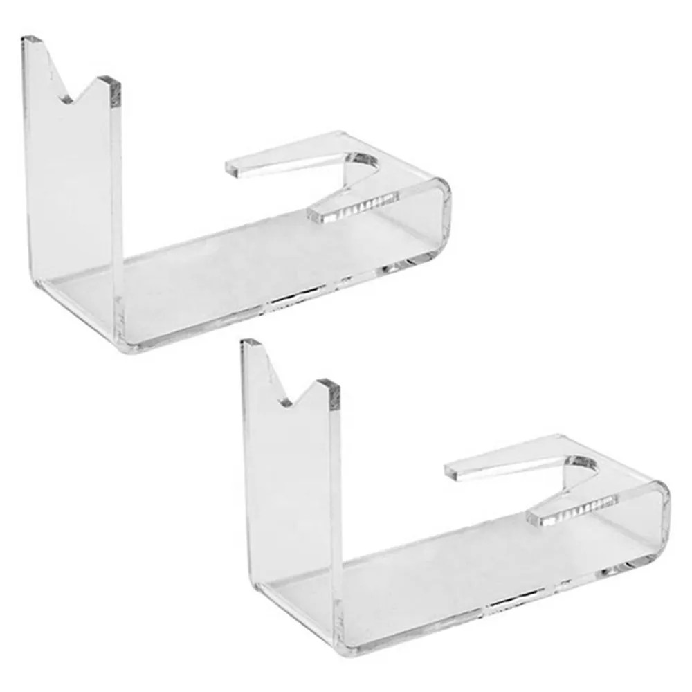 Soporte de exhibición acrílico para pistola, soporte de exhibición transparente para pistola, modelo de pistola de mano, almacenamiento seguro, soporte de juguete para niños, 2 uds. - imagen 3