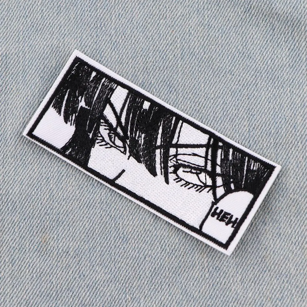 Parche bordado Anime Ojo – Para coser o planchar en ropa táctica - imagen 3