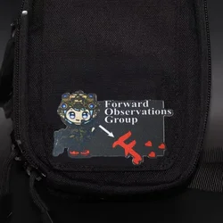 Parche de Chica de Anime, insignia de moral táctica, estampado militar, gancho y bucle, mochila, ropa, accesorios decorativos, pegatina, brazalete