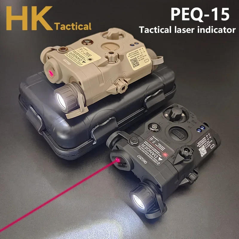Láser táctico PEQ-15 punto verde con linterna LED y luz IR para rifle AR15 - imagen 3