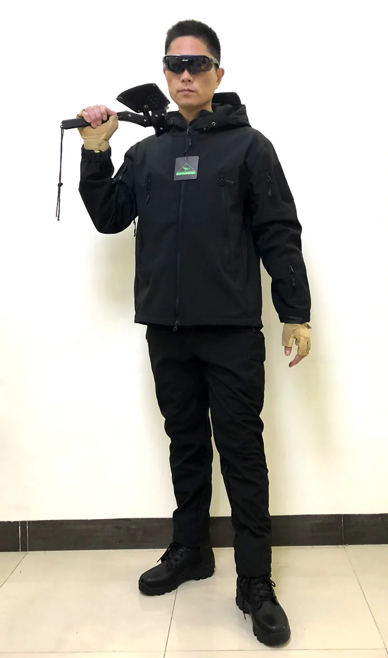 Gabardina de camuflaje transpirable impermeable, traje de carcasa dura suave, abrigo cálido resistente al desgaste, Tad, nuevo - imagen 5