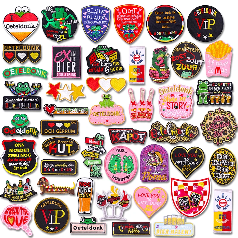 NUEVOS Parches Bordados del Carnaval de los Países Bajos 2026 para Ropa, Emblema Oeteldonk, Termoadhesivos Coser en la - imagen 5