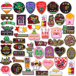 Parche Bordado de Rana del Carnaval de los Países Bajos 2026, Emblema de Oeteldonk, Parches Termoadhesivos para Ropa, Uniformes, Insignias Cosidas