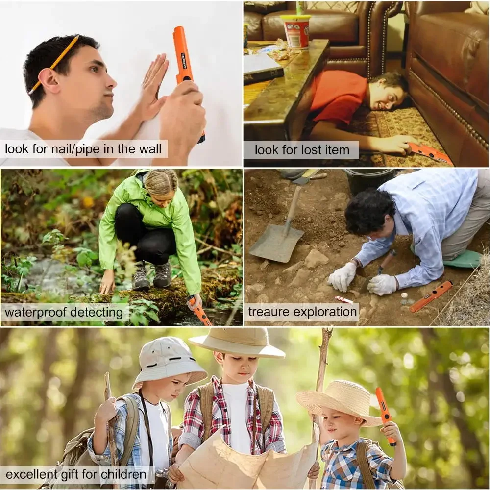 Professional Metal Detector Pointer Pinpoint Waterproof Handheld Metal Detector for Metal Coin Gold - imagen 4