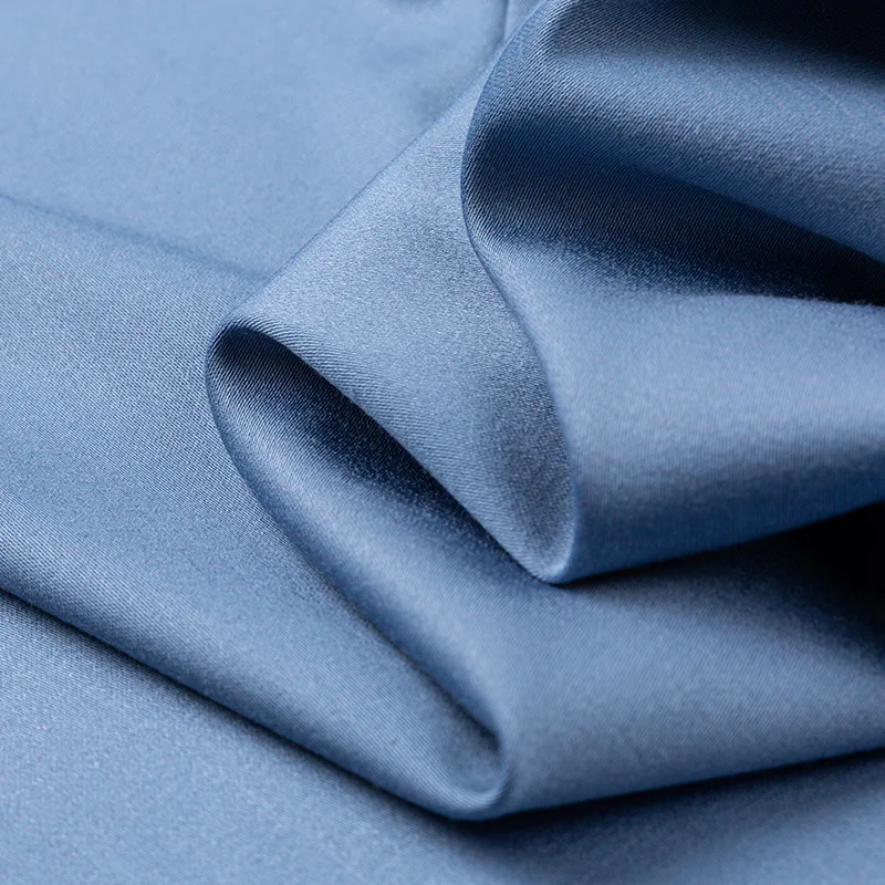 Camisas de negocios de manga corta para hombre, Camisa lisa de seda de morera, transpirable, informal, de alta calidad, a la moda, novedad de verano - imagen 5