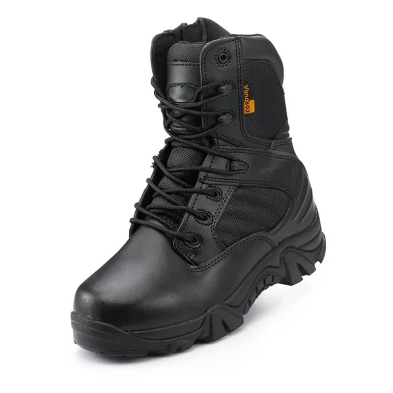 Botas combate tácticas piel negra – Hombre invierno y campo - imagen 2