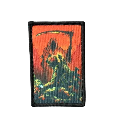 Parche táctico de soldado de calavera, insignia de moral rusa, pegatina de tela bordada, gancho y bucle, parche militar UAV para mochila - imagen 2