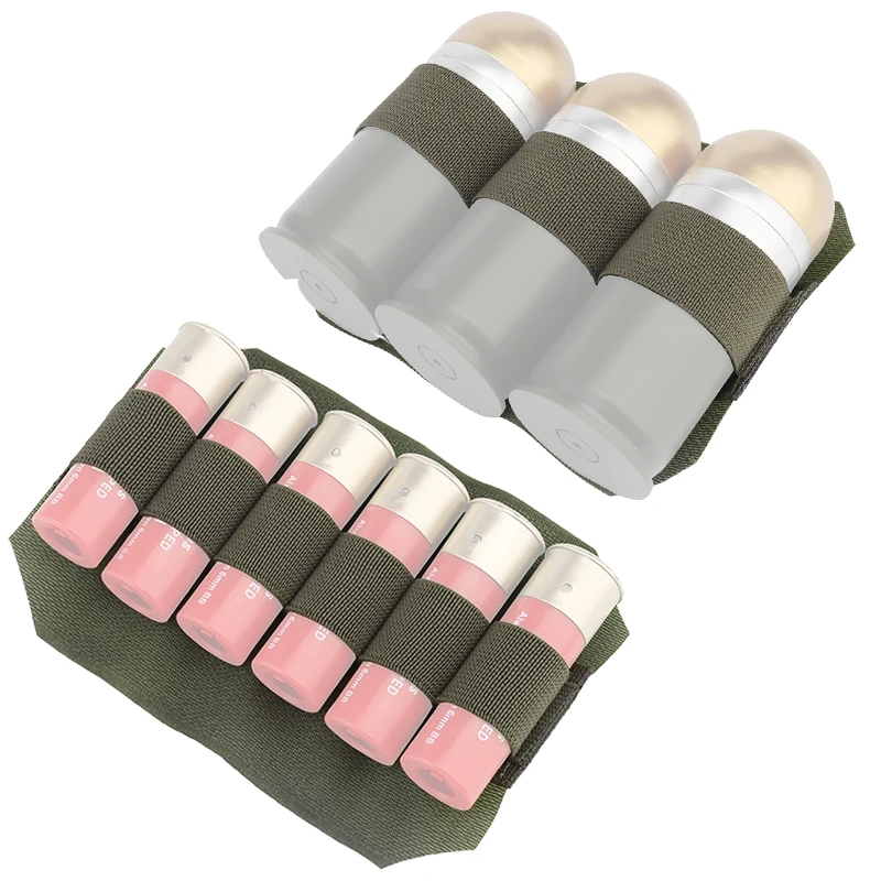 Bolsa de almacenamiento militar para cartuchos de munición, estuche de almacenamiento de balas para cartuchos de escopeta, equipo de tiro para insertar, 12GA - imagen 2