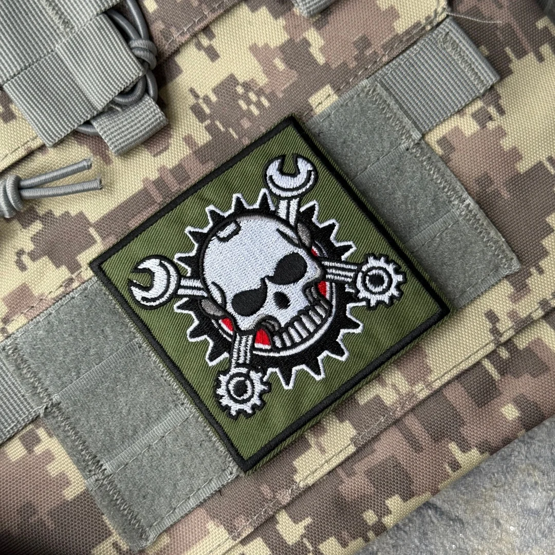 Parche bordado chevron Armada – Insignia moral para uniforme táctico