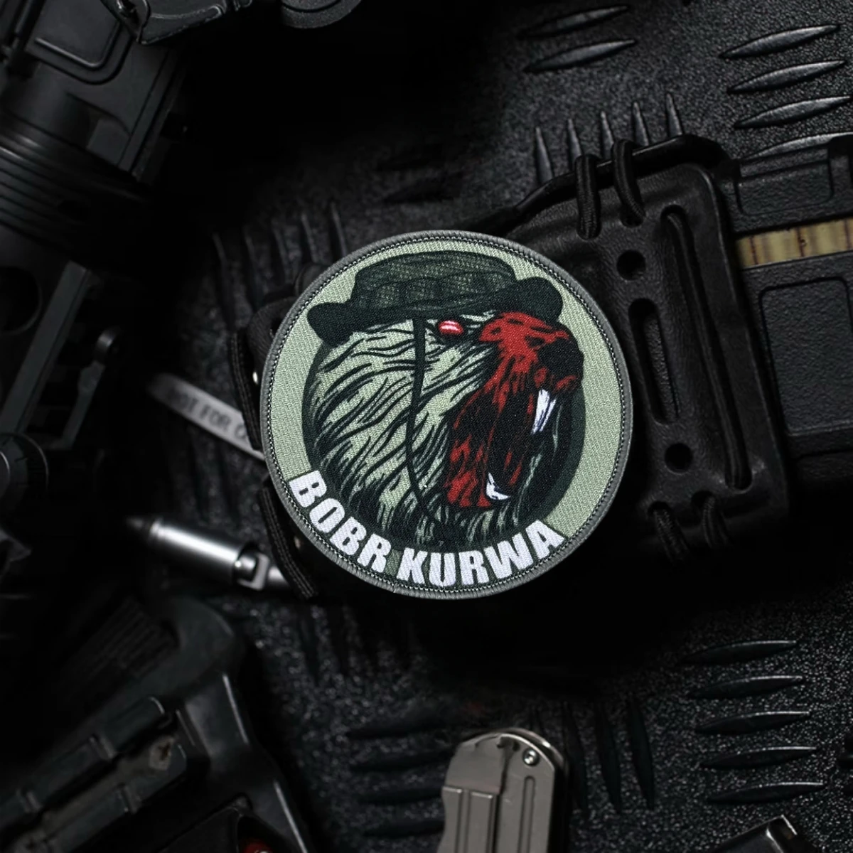 Parche con insignia de moral de juego "Beaver", brazalete militar táctico, parches con gancho impreso, pegatina para mochila - imagen 2