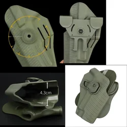 Funda pistolera táctica MOLLE de extracción rápida