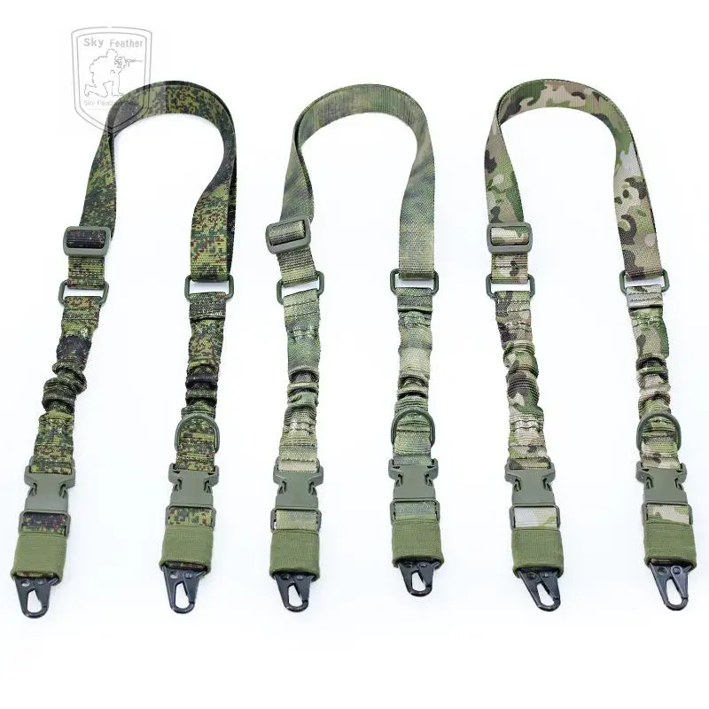 Correa de camuflaje para Paintball Airsoft, cuerda de pistola táctica de un solo punto, doble punto, ruso, EMR, ATFG, Ruin - imagen 3