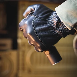 MAUHOSO Guantes de trabajo de cuero para hombre Guantes de conducción