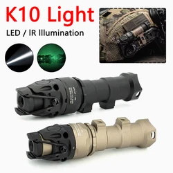 Linterna táctica IR/LED KIJI K10 850nm aluminio CNC para caza y exploración