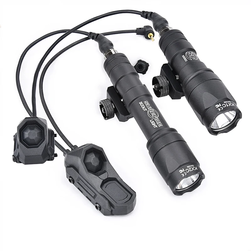 Linterna táctica M300A M600C M300 M600, arma de caza, luz AXON, función Dual, interruptor de presión de doble enchufe para MLOK KEYMOD 20MM - imagen 2