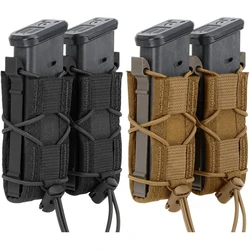 Bolsa doble cargadores 9mm MOLLE magnética táctica universal