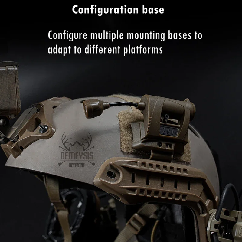 Luz táctica para casco, linterna LED láser IR, 4 modos, verde y rojo, ahorro de energía para Airsoft, caza y Camping - imagen 3
