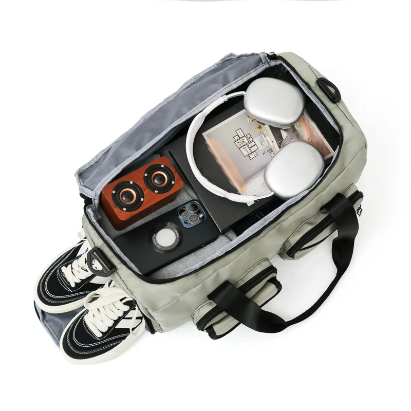 Bolsa de viaje de gran capacidad, compartimento para zapatos, bolsos cruzados multifuncionales para acampar, Fitness, entrenamiento de gimnasia, bolso deportivo para Yoga - imagen 5