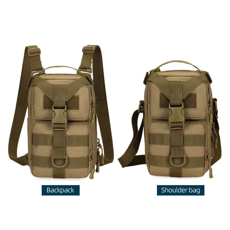 Bolso de hombro táctico para acampar para hombre, mochila de sistema Molle para deportes al aire libre, viajes de ocio, ciclismo, escalada, senderismo - imagen 5