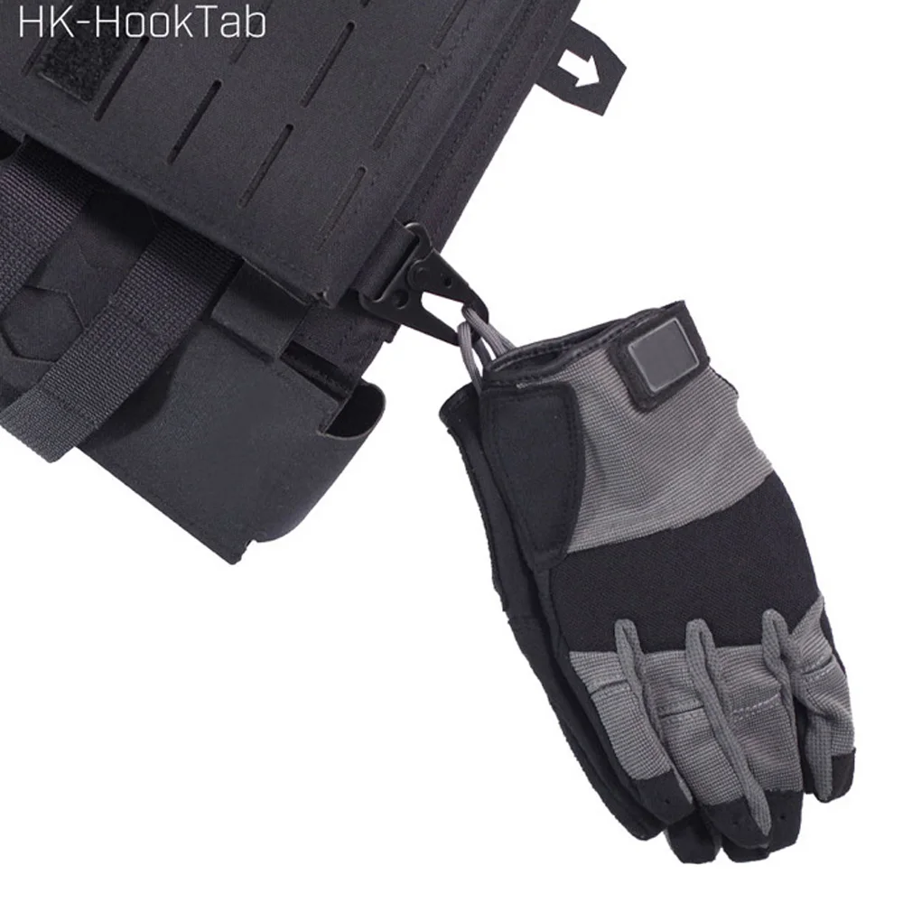 VULPO-gancho táctico multifuncional para colgar guantes, hebilla de chaleco, hebilla de bucle, puede colgar guantes, llaves, herramienta pequeña - imagen 4