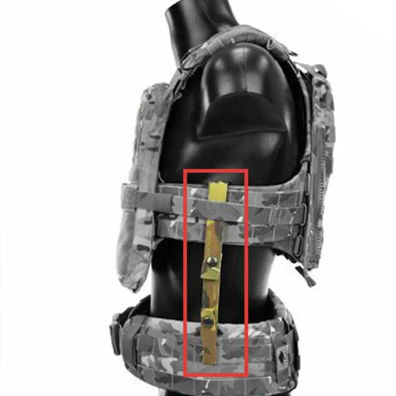Accesorios tácticos CP StKSS AVS Cinturón MOLLE con correa de fijación para chaleco (tiras de fibra de carbono en el interior) - imagen 2