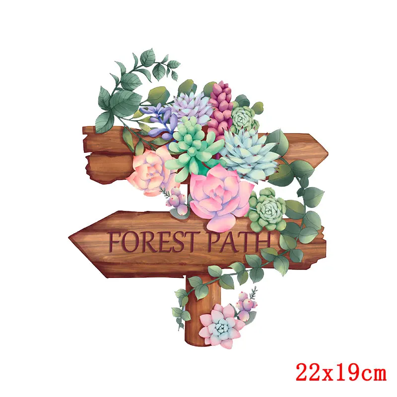 Bonita flor de Rosa peonía para planchar, parches de vinilo de transferencia térmica de calor de flores de moda DIY, pegatinas de planchado, apliques - imagen 5