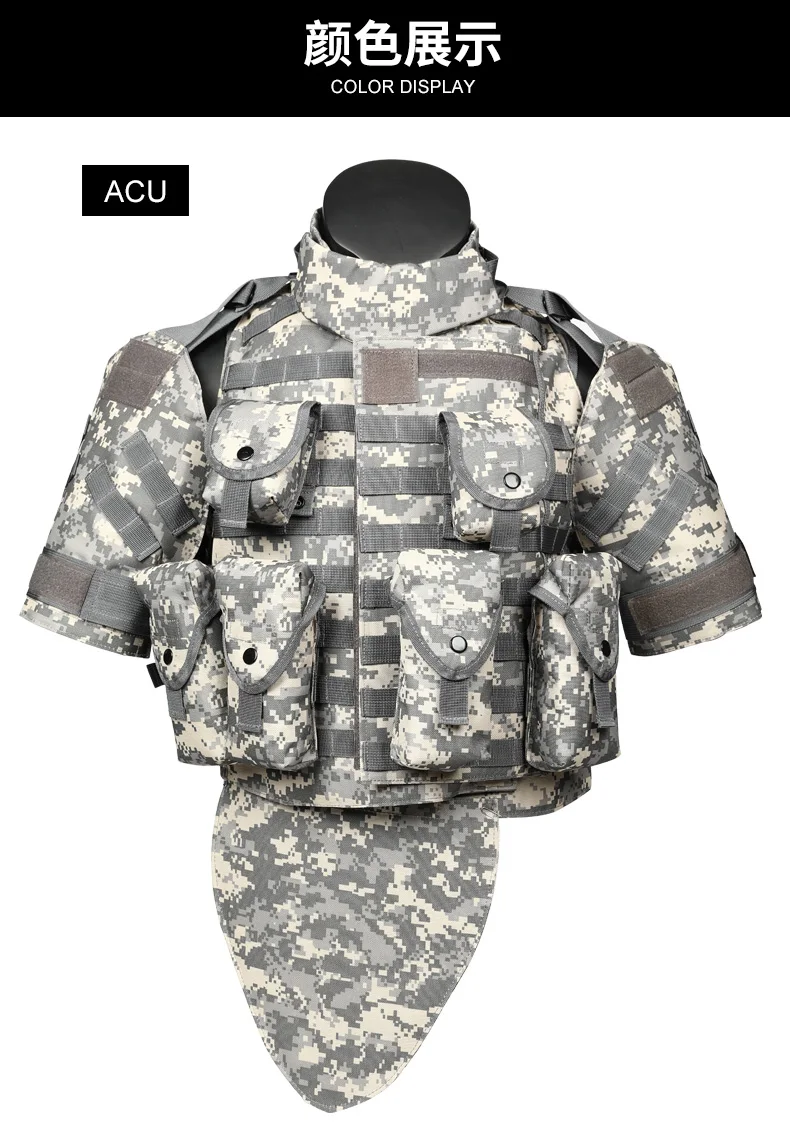 Traje de espalda resistente a prueba de balas OTV chaleco táctico persona Real CS equipo armadura Anti-cuerpo traje de protección - imagen 3