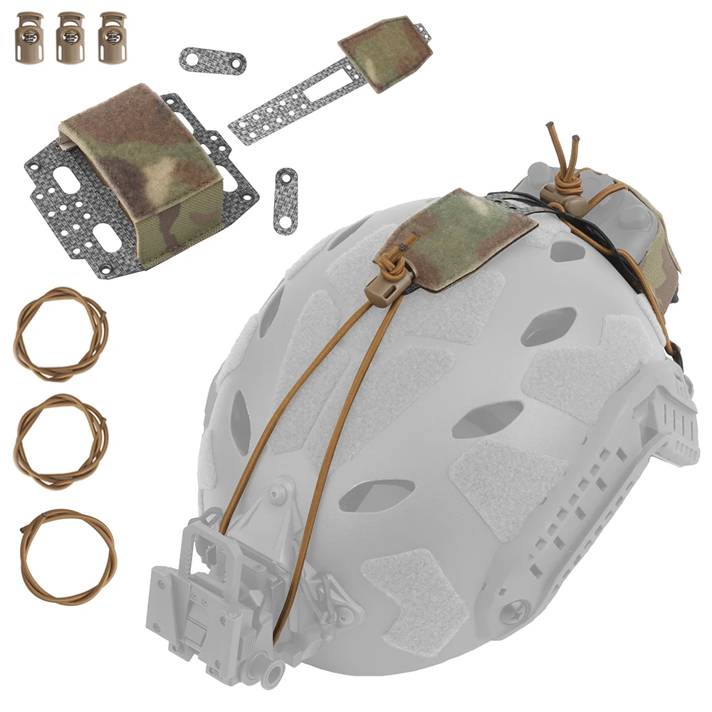 Casco táctico rápido PVS31 funda de batería bolsa FERRO-Style PVS-31 NVG sistema de retención de batería Airsoft casco bolsa Accesorios - imagen 2