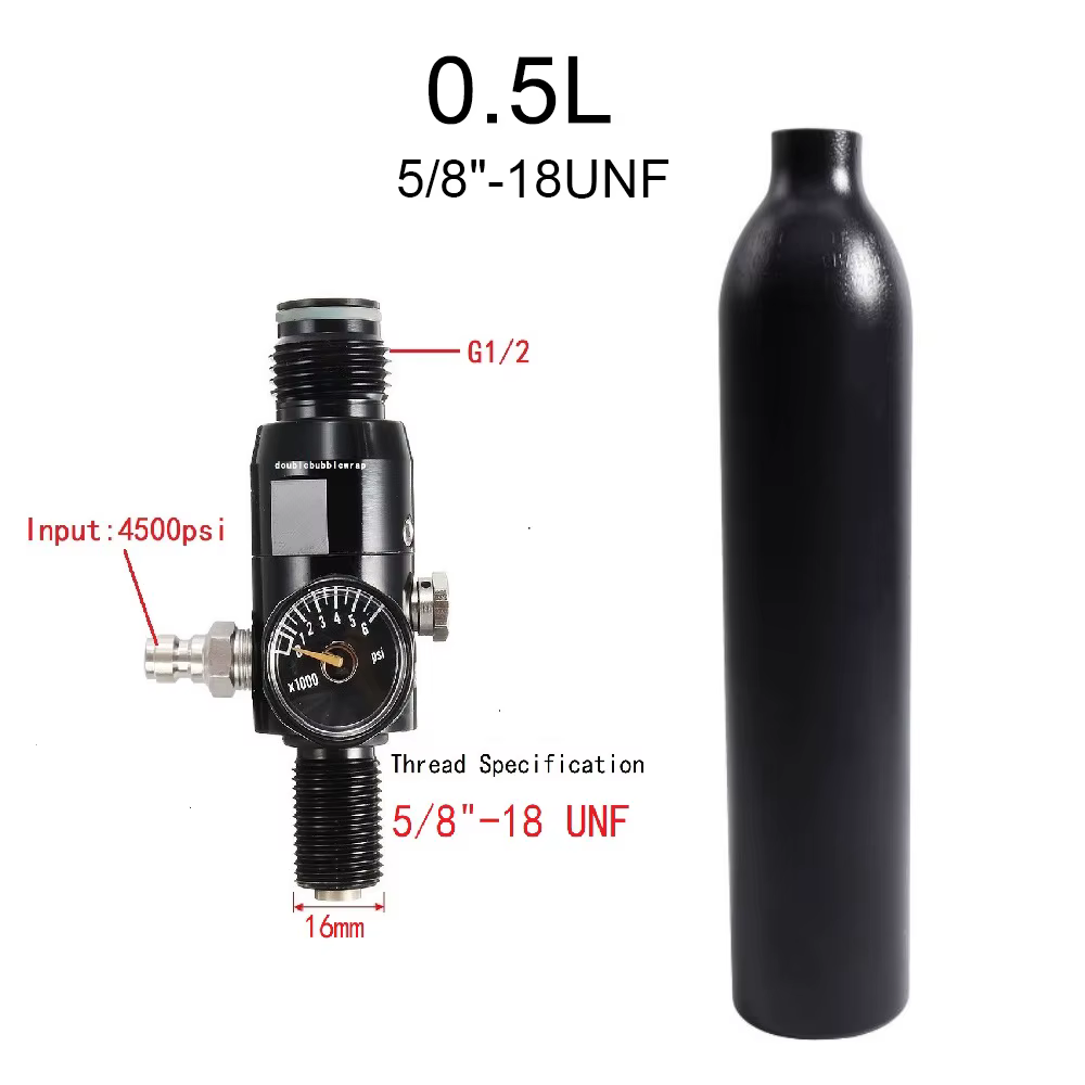 Botella HPA de aluminio para Airsoft y Paintball
