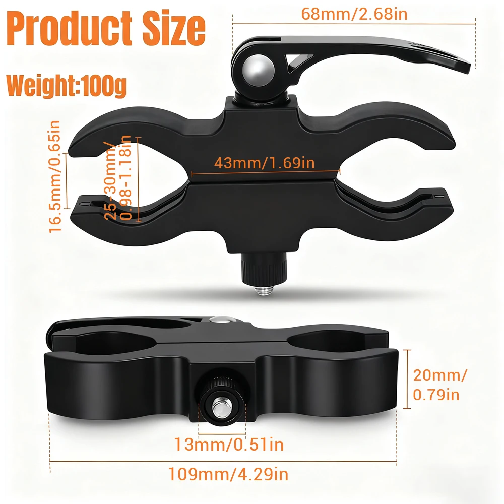 Qucik liberación linterna alcance montaje QD montaje linterna soporte abrazadera alcance Clip soporte caza arma accesorio - imagen 5
