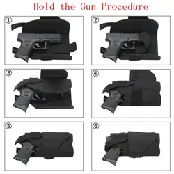 Funda pistolera MOLLE pierna diestra Airsoft – Ajustable