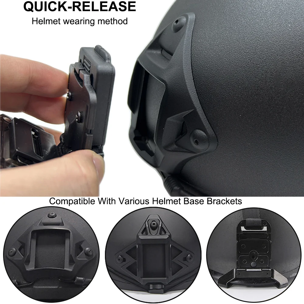 Luz táctica para casco, Mini llavero portátil multifunción, linterna Led de alto brillo para acampar al aire libre, caza y pesca - imagen 4