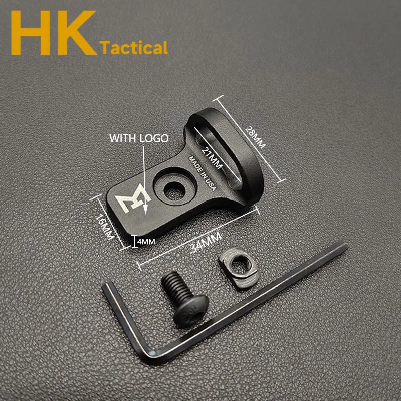 Correa de hombro táctica CNC CQD, eslinga rápida, montaje de eslinga CQB, adaptador de montaje de eslinga QD frontal, herramienta MLOK Airsoft, eslingas QD para pistola de caza - imagen 5