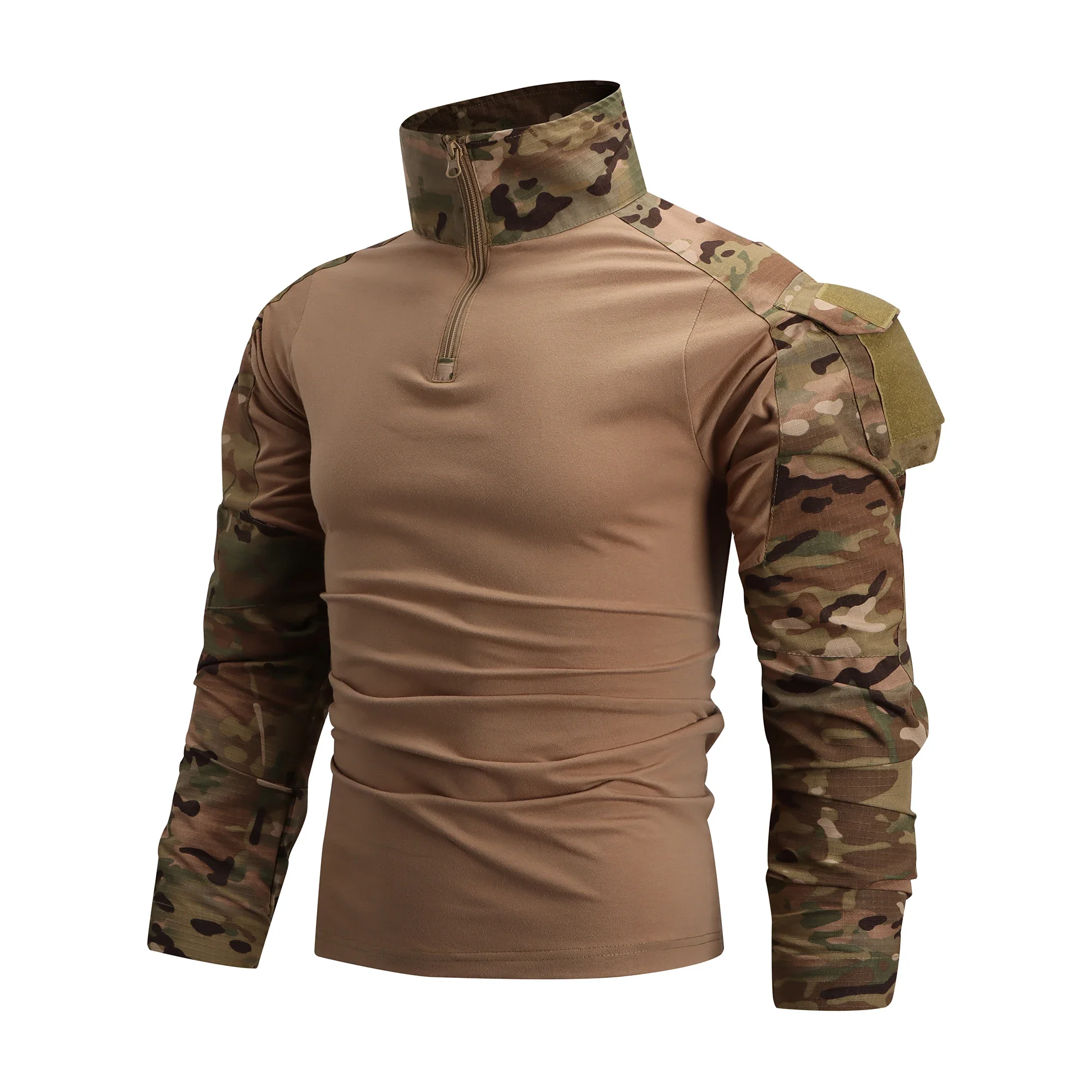 Camisetas deportivas para exteriores para hombre, camisetas de senderismo, combate Softair, militar, Multicam, camuflaje, caza, escalada, Camping, ropa táctica - imagen 3