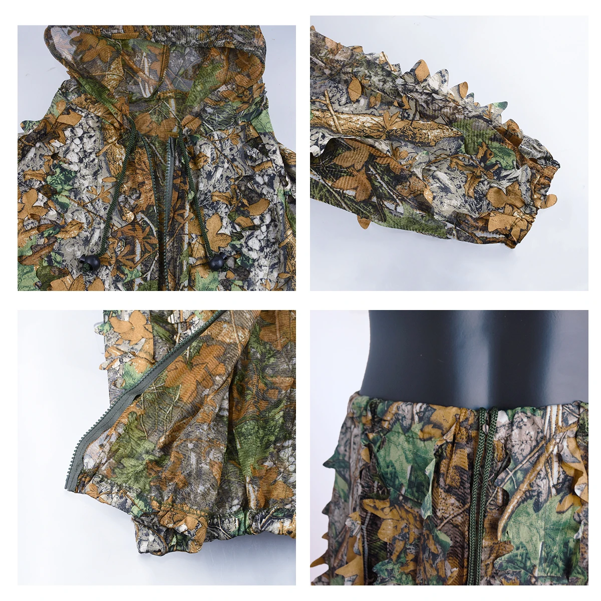 Ropa táctica de caza Ghillie, camuflaje para traje de cazador, pantalones, uniforme para hombre, ropa de francotirador Airsoft para caza, Idogear de francotirador - imagen 5