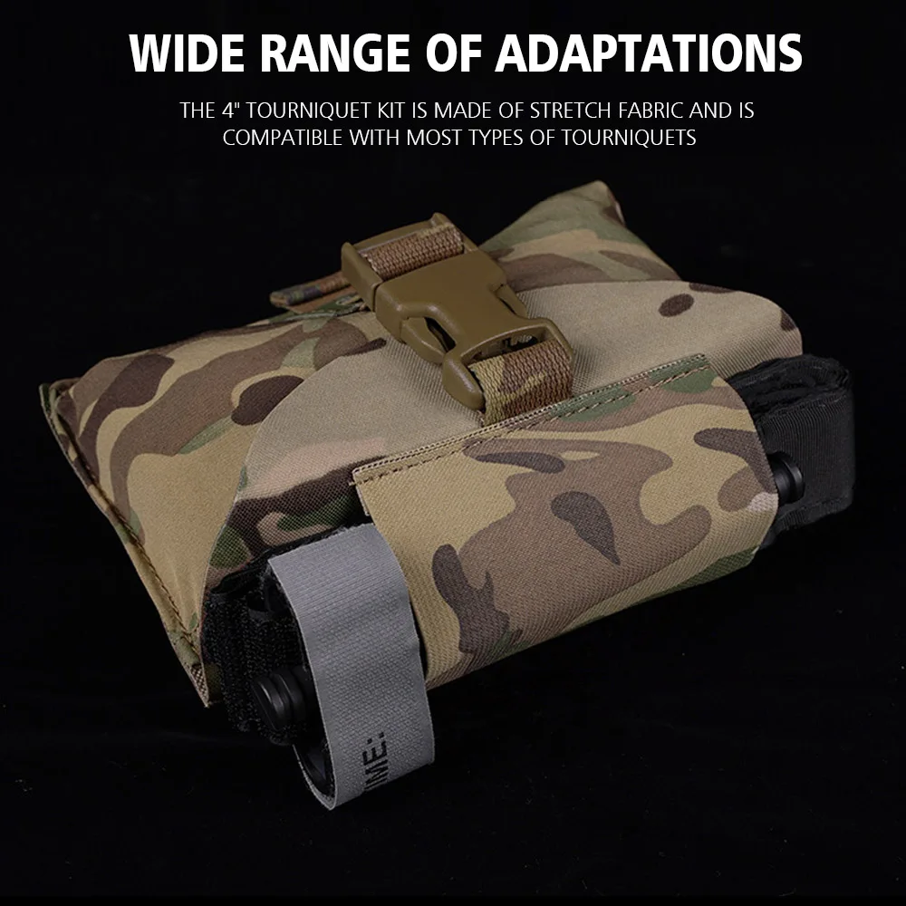 Botiquín de primeros auxilios táctico Gen 2, soporte para bolsa de torniquete, tijeras para traumatismos, bolsa de almacenamiento EMT, bolsa para cinturón EDC, Camping MOLLE - imagen 2