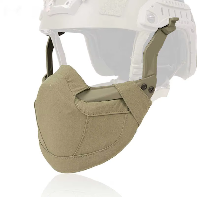 Máscara facial para casco táctico exterior ligera con riel - imagen 3