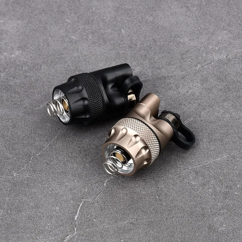 Airsoft linterna táctica, tapa trasera de Metal, interruptor de presión de doble función para WADSN M300 M600 Spotlight PLHV2 Hunting Scout Light - imagen 4