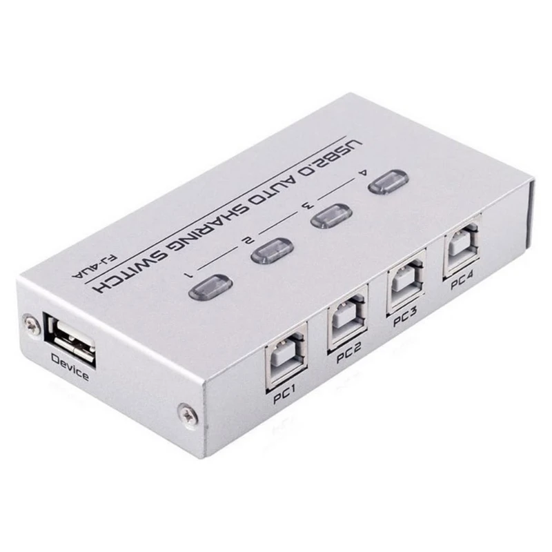 Dispositivo para compartir impresora USB, 2/4 puertos, periférico para compartir impresora, divisor USB para compartir envío - imagen 3