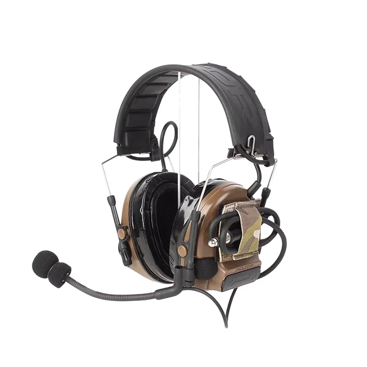 Arnés de cables para auriculares tácticos, pegatina de bucle de gancho, organizador elástico, Cable de intercomunicación para auriculares, correa de recogida, accesorios para chaleco y casco - imagen 3