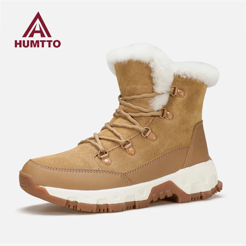 Botas de nieve HUMTTO, zapatos de senderismo para mujer, botas tácticas de escalada impermeables, deportes al aire libre, caza, senderismo, zapatillas de trekking informales - imagen 2