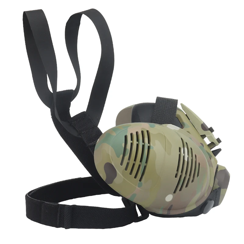 ERQYGRA-respirador táctico de modelado, máscara de media cara, accesorios de Paintball, protección de seguridad, equipo militar para Airsoft al aire libre - imagen 4